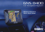 Uniden GNS 8400 User manual