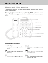 VTech VT4121 - Corded Phone - Operation User manual