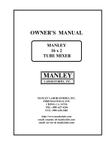 Manley Labs 16x2 Mixers, 2000 - 2002 User manual