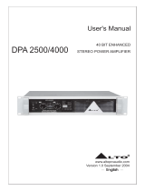 Alto DPA 2500 User manual
