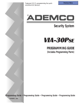 ADEMCO VIA-30PSE Programming Manual