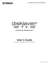 Yamaha disklavier tv User manual