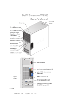 Dell Dimension E520 Owner's manual