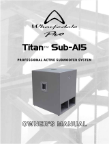 Wharfedale Pro Titan Sub A15 User manual