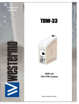 AB Soft DIN-rail Tele V.90 modem TDW-33 User manual