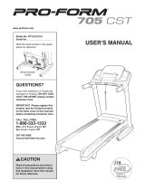 Pro-Form 705 CST User manual