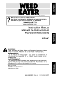 Weed Eater PE550 User manual