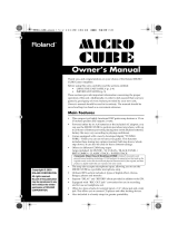 Roland MICRO CUBE Guitar Amplifier User manual