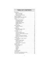 Uniden BC60XLT-1 User manual