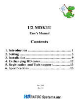 Ratoc Systems U2-MDK1/U2-DK1 Rev.1.0 User manual