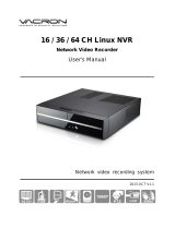 Vacron 36 CH Linux NVR User manual