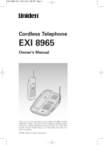 Uniden EXI 8965 User manual