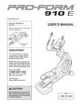 Pro-Form PFEL09911.0 User manual