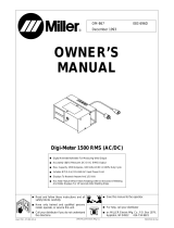 Miller DIGI-METER 1500 User manual