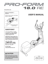 NordicTrack Audiostrider 990 Pro Elliptical User manual