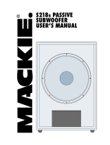 Mackie S215 User manual