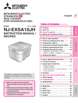 Mitsubishi Electric NJ-EXSA10JH User manual