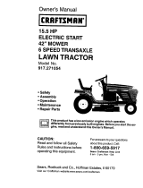 Craftsman 917.271054 Owner's manual