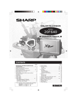 Sharp 20F640 XFlat User manual