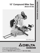 Delta 36-220 User manual