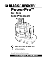 Black and Decker Appliances FP1000 User manual