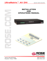 Rose electronic UltraMatrix 8 User manual
