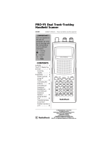 Radio Shack pro 95 - 1000 Channel Dual-Trunking Scanner Radio User manual