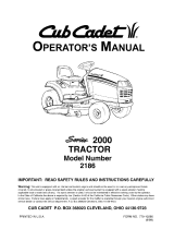 Cub Cadet 2166 User manual