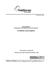FieldServer 17/19EX User manual