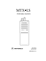 Motorola MTX-LS Operating instructions