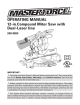 MasterForce 240-0024 Owner's manual