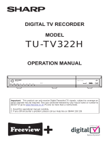 Sharp TUTV322H User manual
