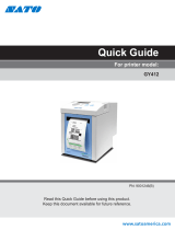 SATO GY412 User manual