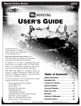 Maytag Clothes Washer User manual