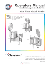 Cleveland KGL-40-TSH Operating instructions