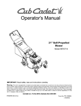 Cub Cadet 997A71X Owner's manual