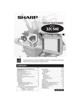 Sharp 32C540 User manual