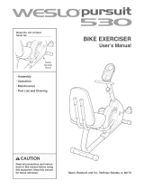 Weslo Pursuit 530 User manual