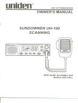 Uniden UH-100 User manual