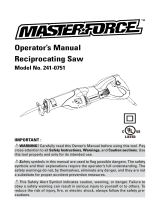 MasterForce 241-0751 User manual