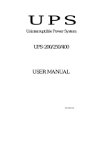 Uninterruptible Power System UPS-400 User manual