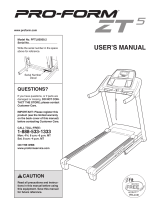 Pro-Form 510 Rt Treadmill User manual