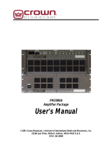 Crown FM2000A User manual