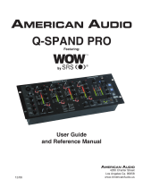 American Audio Q-Spand Pro User manual