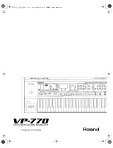 Roland VP-770 Operating instructions