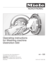 Miele Distinction 500 User manual