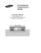 Samsung RCD-Y95 Owner's manual