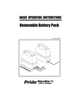 Pride Removable Battery Pack SilverStar User manual
