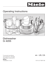 Miele G4205 Owner's manual