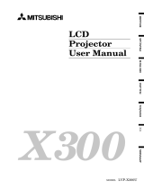 Mitsubishi LVP-X300U User manual